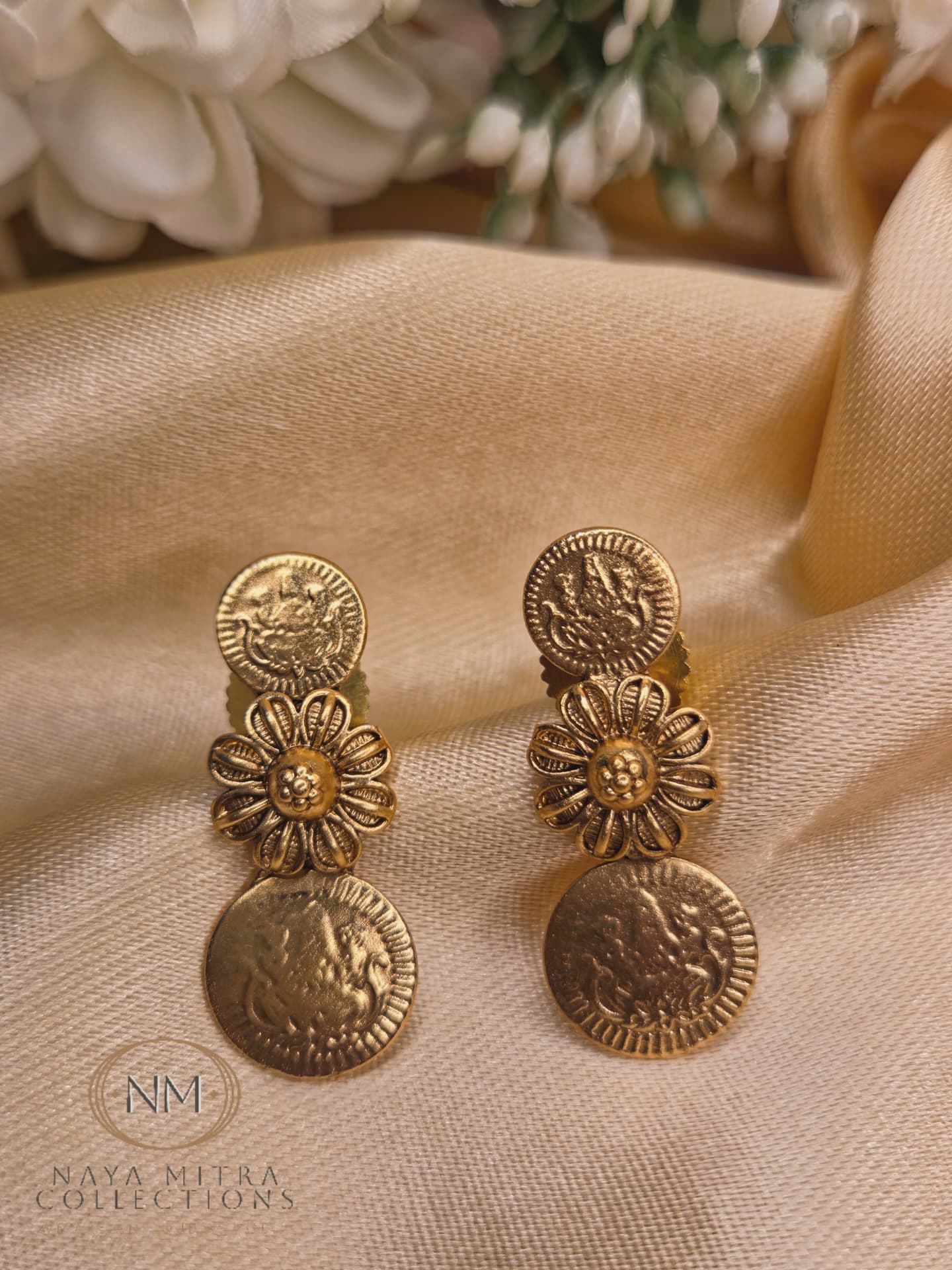 Traditional Double Layer Lakshmi Coin Necklace Set