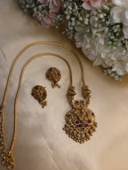Traditional Lakshmi Pendant Chain Set