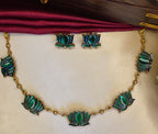 Lotus Motif Necklace Set