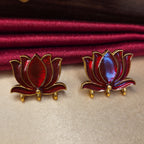 Lotus Motif Necklace Set