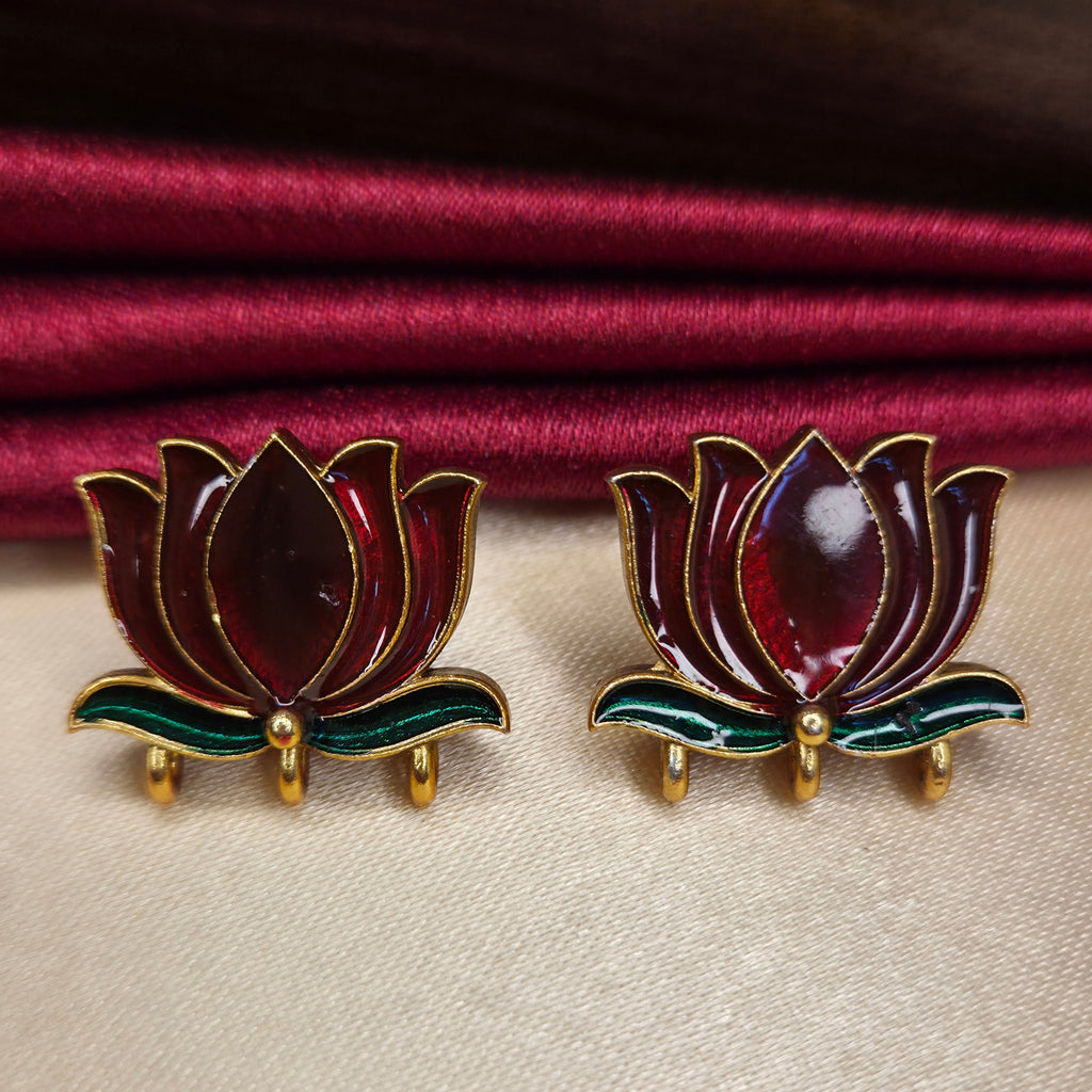 Lotus Motif Necklace Set