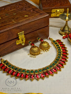 Traditional Kerala Palakka Necklace Set