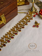 Temple Lakshmi Coin Choker Set