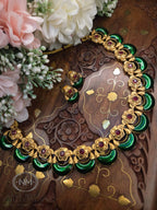 Halfmoon Enamel Palakka Necklace Set